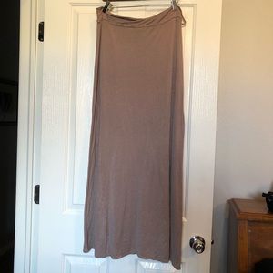 Tan Maxi Skirt